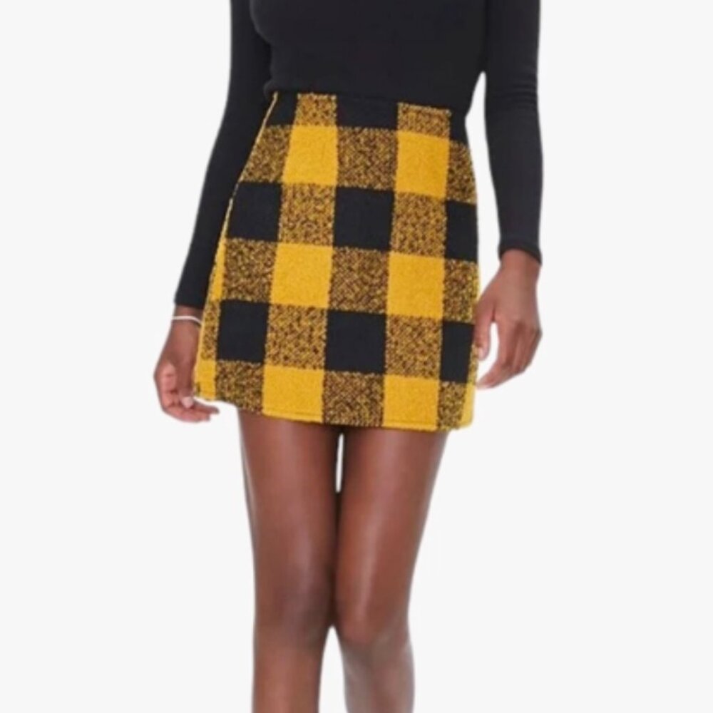 Buffalo Plaid Checkered Mini Skirt